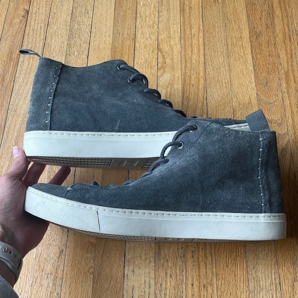 Toms Men's Charcoal Lenox Mid High-Top Suede Sneakers